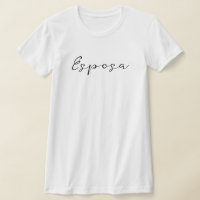 Spanish name Esposa (Wife) Simple, Elegant