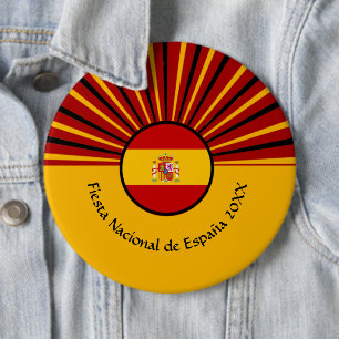 Spanish National Day Celebration Spain Hispanic 6 Cm Round Badge