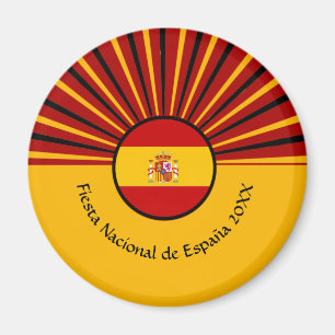 Spanish National Day Celebration Spain Hispanic Magnet