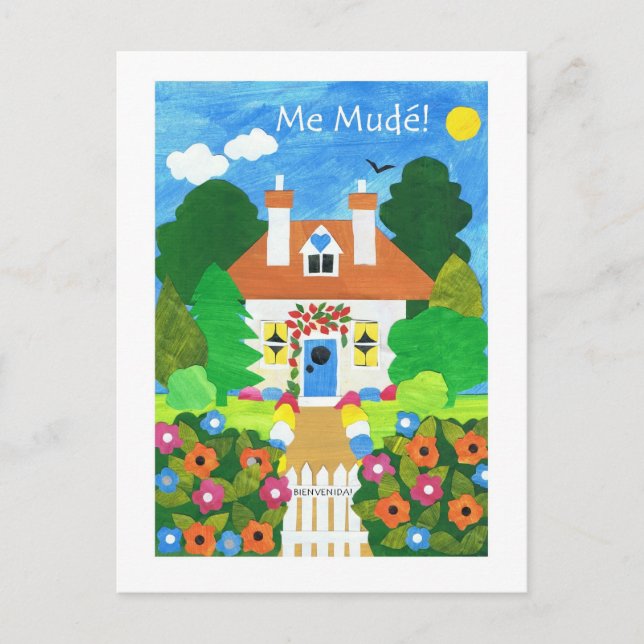 Spanish New Address Announcement Postcard (Front)