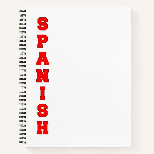 Spanish Notebook (Front)