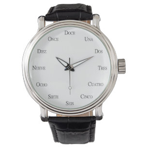 Spanish Numbers Language Learning Personalizable Watch
