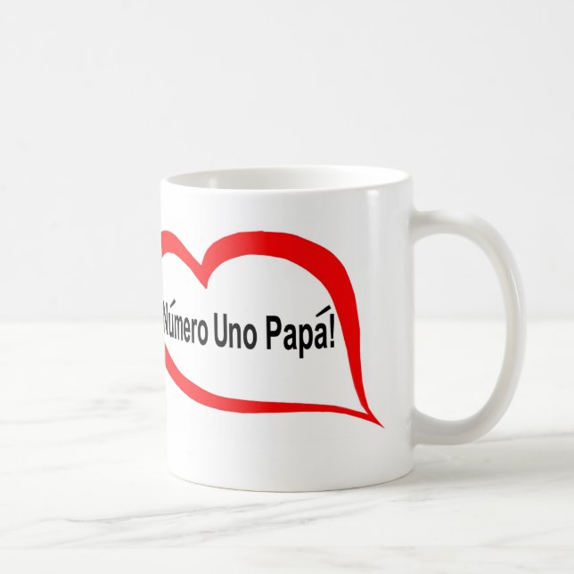 Spanish numero uno papa coffee mug (Right)