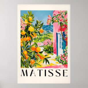 Spanish oranges poster, Mid century modern Poster