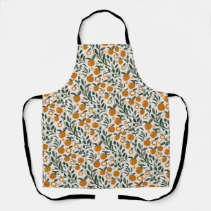 Spanish Orchard - pattern of oranges and leaves Apron