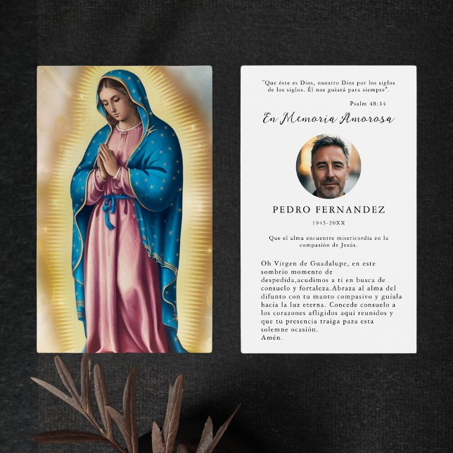 Spanish Our Lady Of Guadalupe Photo Prayer Cards​ (Creator Uploaded)