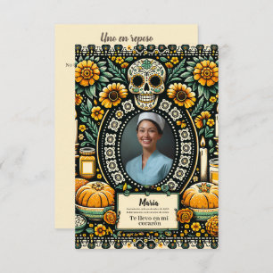 Spanish Our Lady of Guadalupe Prayer skull