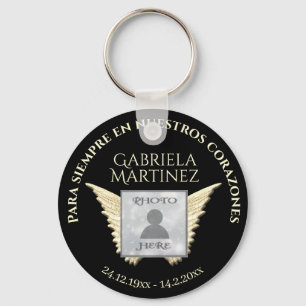Spanish Para siempre en nuestros corazones Key Ring