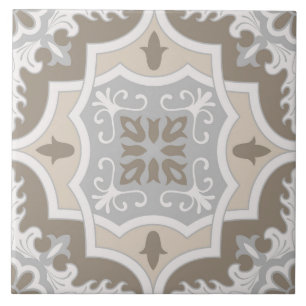 Spanish Portuguese Boho Ceramic Tile