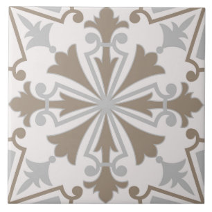 Spanish Portuguese Boho Ceramic Tile