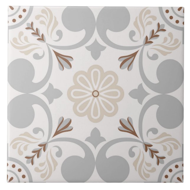 Spanish Portuguese Boho  Ceramic Tile (Front)