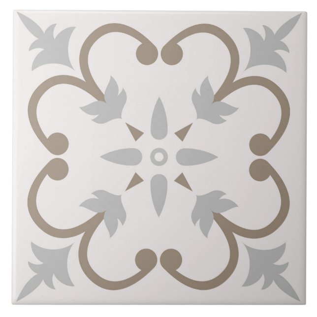 Spanish Portuguese Boho  Ceramic Tile (Front)