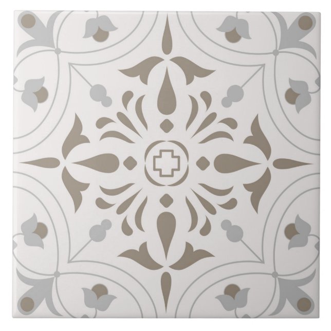 Spanish Portuguese Boho  Ceramic Tile (Front)