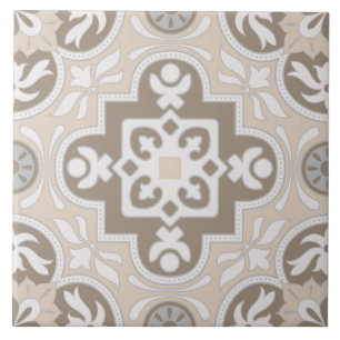Spanish Portuguese Boho  Ceramic Tile