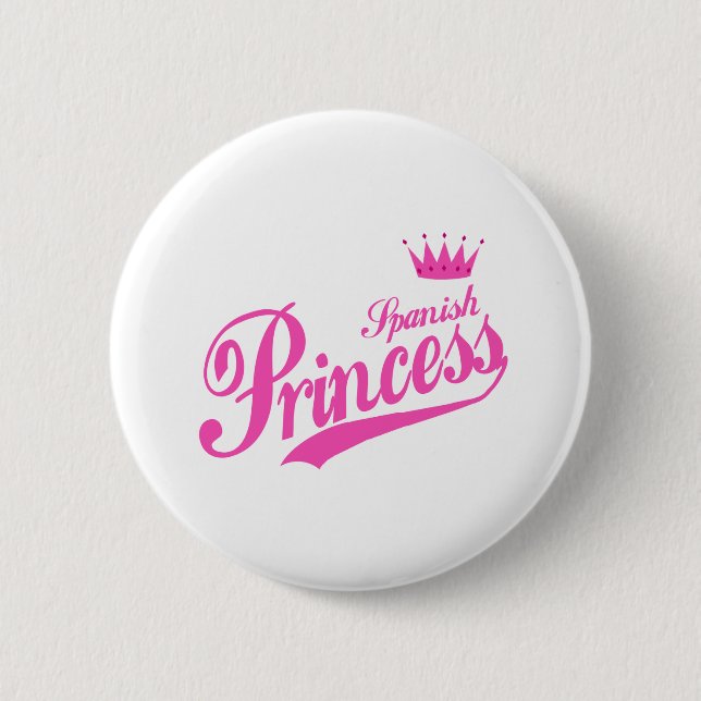 Spanish Princess 6 Cm Round Badge (Front)