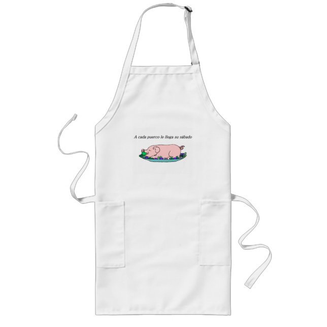 Spanish Quotes Long Apron (Front)