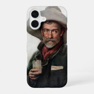 Spanish Ranchero Cowboy in Old West Saloon iPhone 16 Case