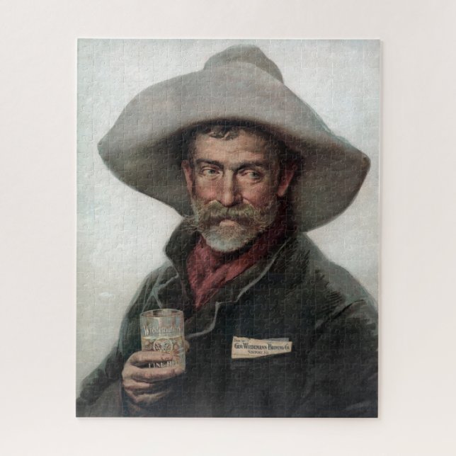 Spanish Ranchero Cowboy in Old West Saloon Jigsaw Puzzle (Vertical)