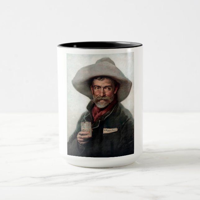 Spanish Ranchero Cowboy in Old West Saloon Mug (Center)