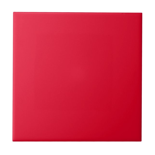 Spanish Red Solid Colour Ceramic Tile (Front)
