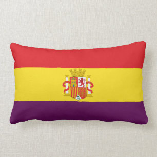 Spanish Republican Flag - Bandera República España Lumbar Cushion