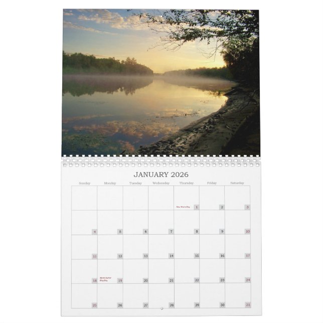 Spanish River, Massey,ON, Canada Calendar 11"x17" (Jan 2026)