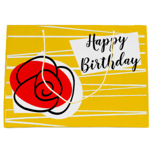 Spanish Rose Birthday large Gift Bag