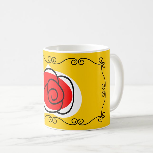 Spanish Rose Border mug (Front Right)