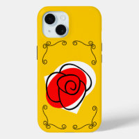 Spanish Rose Corners iPhone case