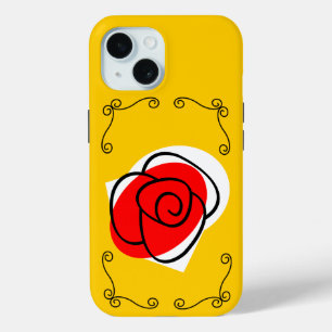 Spanish Rose Corners iPhone case