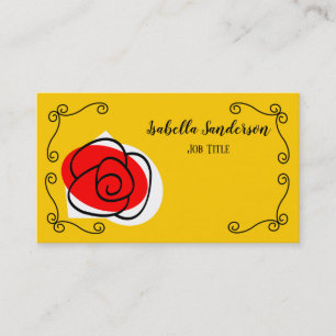 Spanish Rose Corners Name Title business card