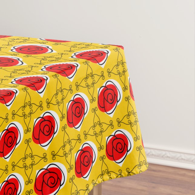 Spanish Rose Multi table cloth (In Situ)