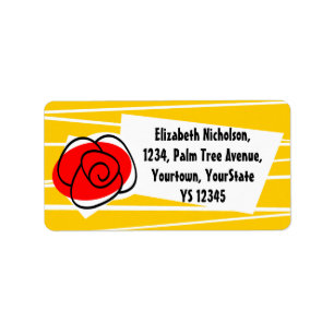 Spanish Rose shipping label