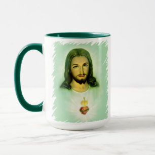 Spanish Sacred Heart Jesus Catholic Traditional Mug