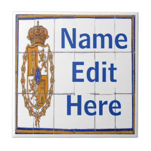 Spanish Seal Letter & House Number Tiles