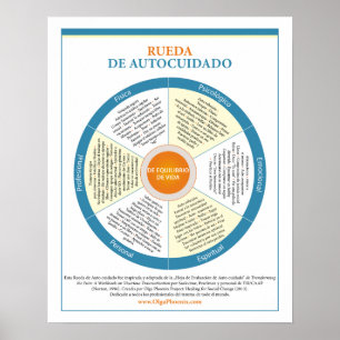 Spanish Self-Care Wheel Poster