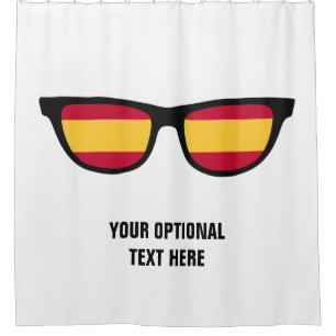 Spanish Shades custom shower curtain