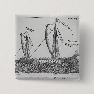 Spanish Ship' 15 Cm Square Badge