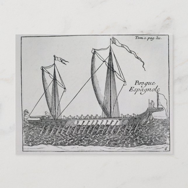 Spanish Ship' Postcard (Front)