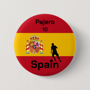 Spanish Soccer, customisable 6 Cm Round Badge