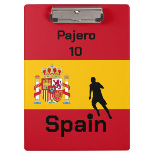 Spanish Soccer, customisable Clipboard