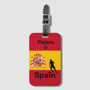 Spanish Soccer, customisable Luggage Tag