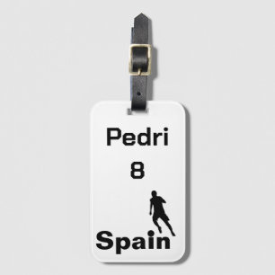 Spanish Soccer, customisable Luggage Tag