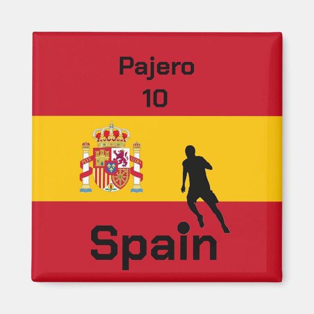 Spanish Soccer, customisable  Magnet (Front)