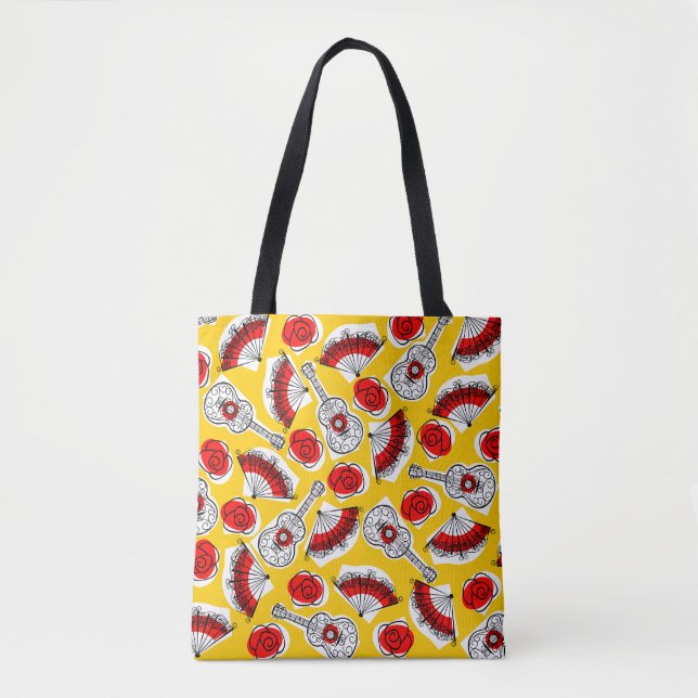Spanish Souvenirs all over tote Bag (Front)