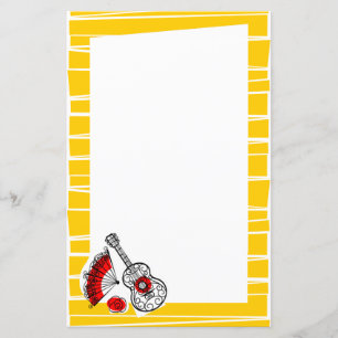 Spanish Souvenirs Border Stripe paper 5.5x 8.5