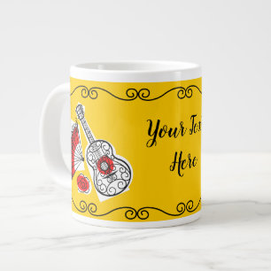 Spanish Souvenirs Border Text Duo mug jumbo
