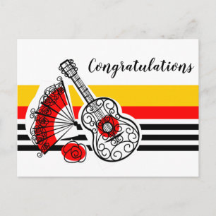 Spanish Souvenirs Classic Congratulation landscape Postcard