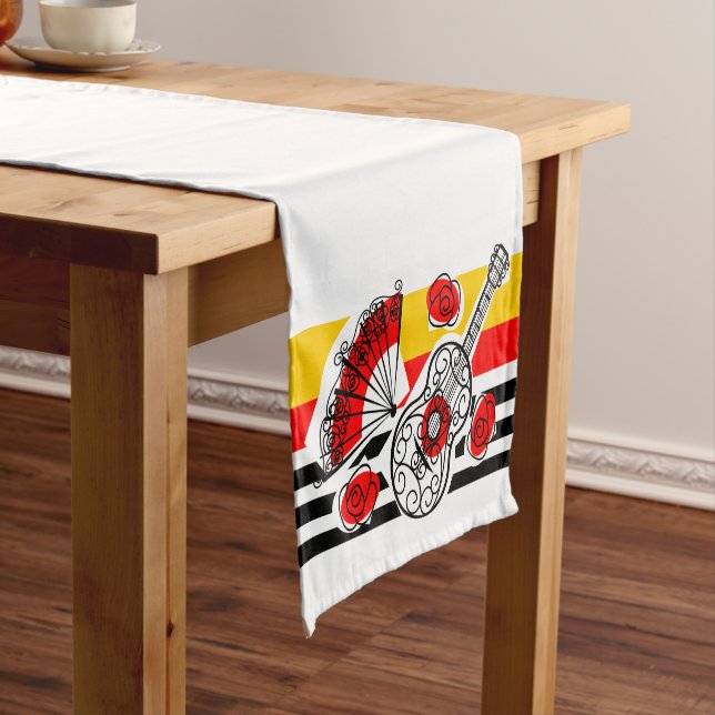 Spanish Souvenirs Classic Stripe table runner (In Situ)