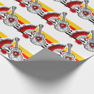 Spanish Souvenirs Classic Stripe wrapping paper
